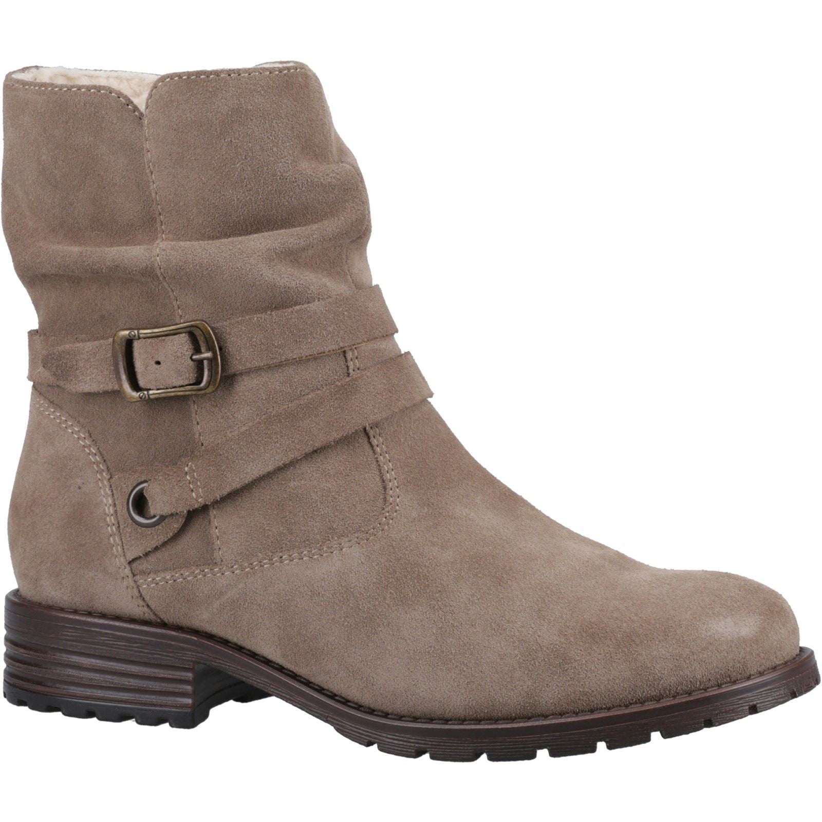 Hush Puppies Piper Leather Women's Taupe Boots