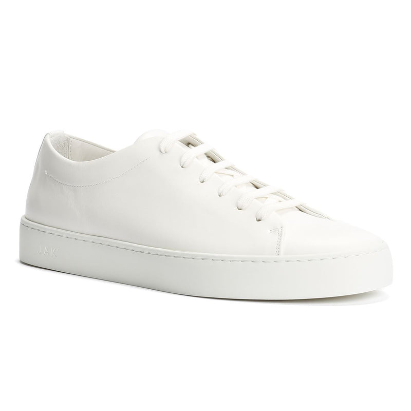 JAK Royal Leather Men's White Sneakers