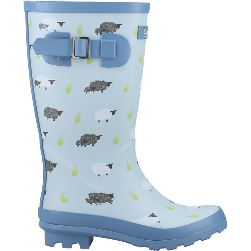 Cotswold Farmyard Junior Rubber Sheep Wellington Boots