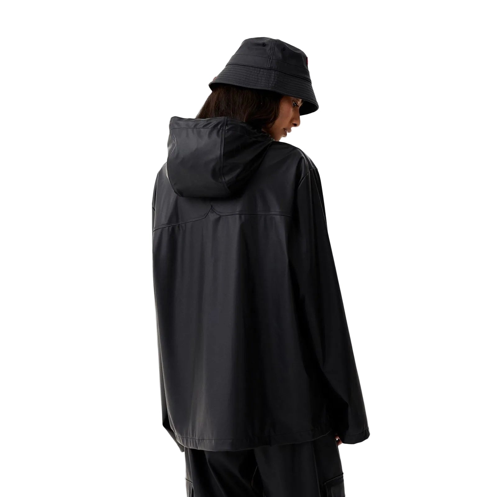 Hunter Izzy Hooded Unisex Adults Black Jacket