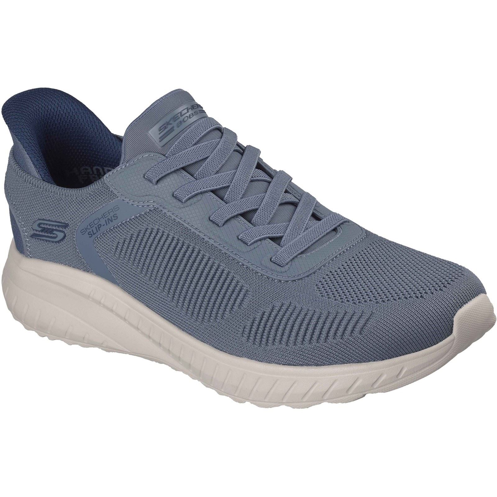 Skechers BOBS Sport Squad Chaos Solid Step Textile Men's Slate Standard Sneakers