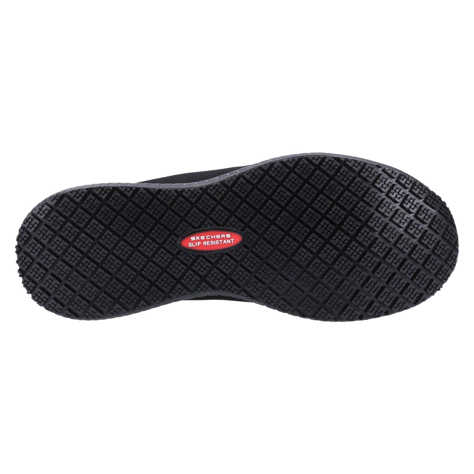 Skechers Workwear Squad Sr Wide Textile Women's Black Safety Sneakers