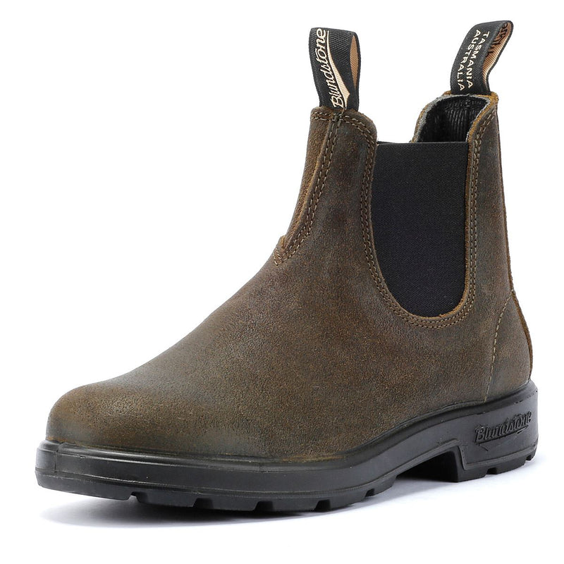 Blundstone Originals Suede Olive Boots