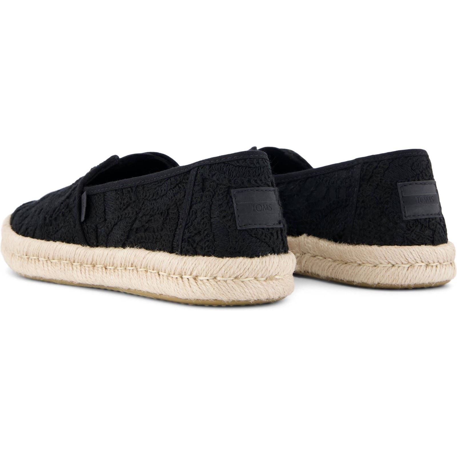 TOMS Alpargata Rope 2.0 Shoe Cotton Women's Black Espadrilles