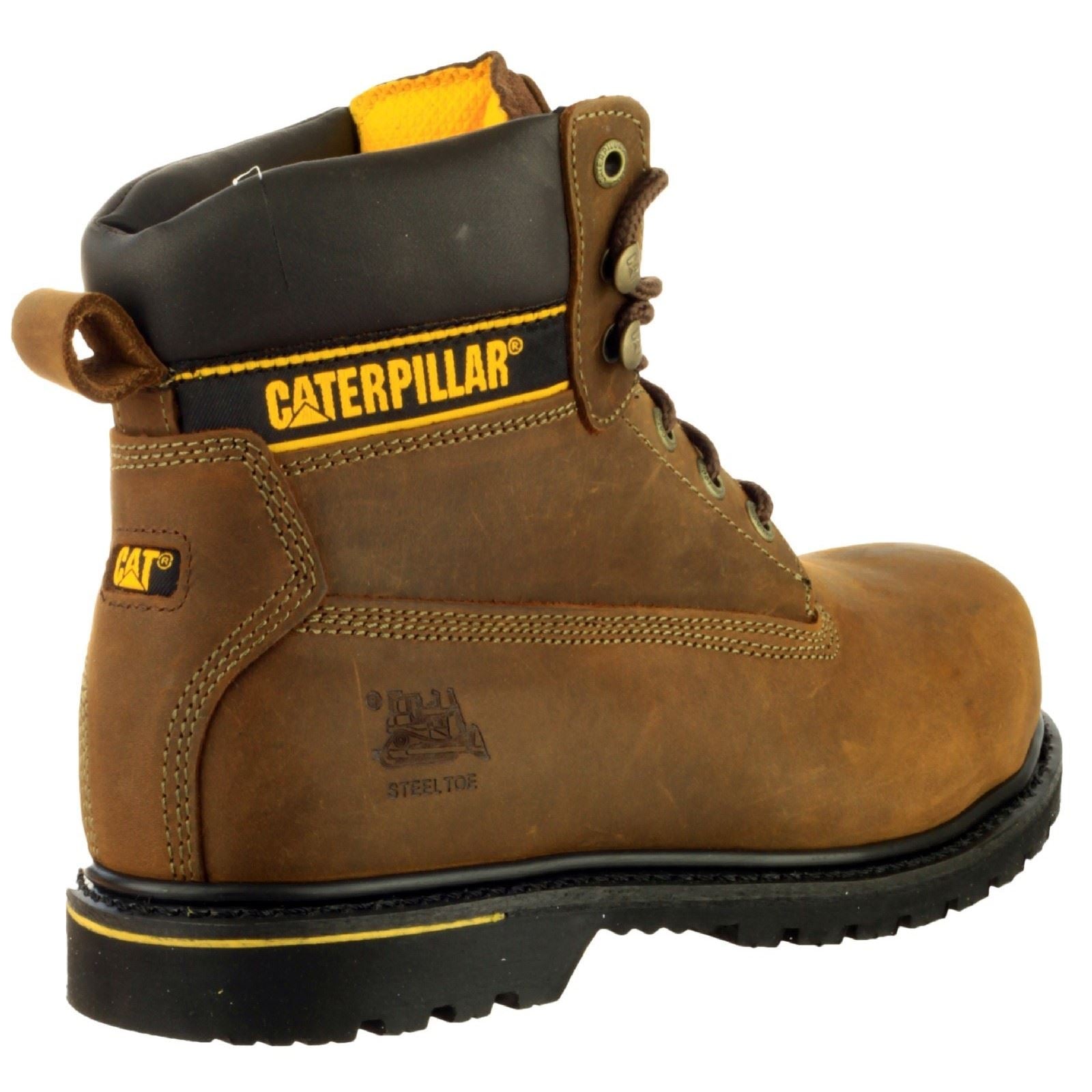 Caterpillar CAT Holton S3 Leather Brown Safety Boots