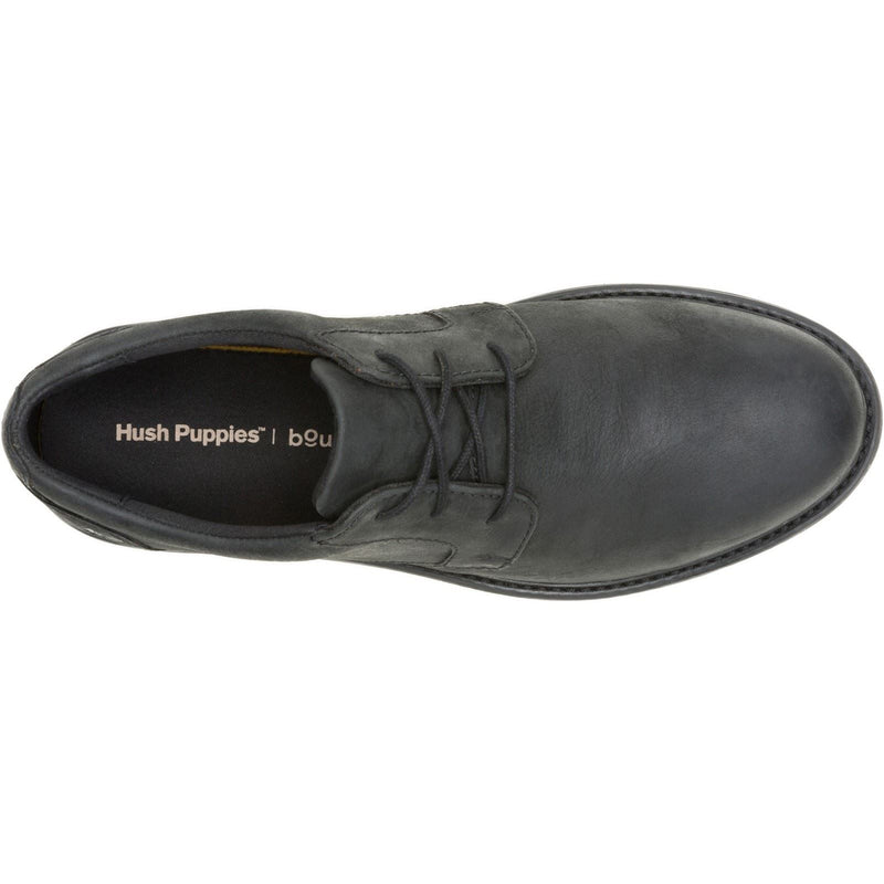 Hush Puppies JENSON MUDDY RIVER Leather Men's Black Oxford Shoes