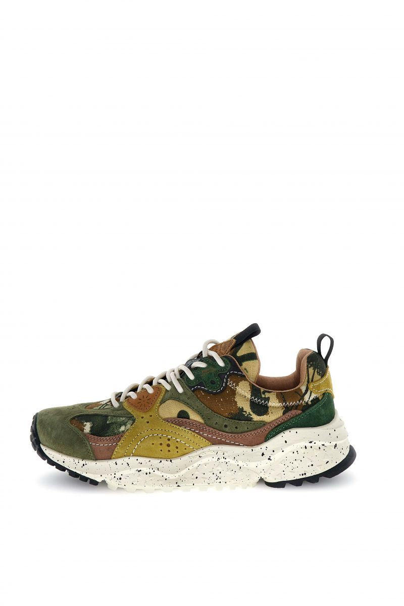 Flower Mountain Wave Suede Men's Camouflage Sneakers