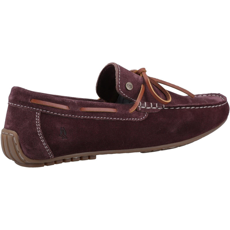 Hush Puppies Reuben Suede Men's Bordeaux Boat Shoes