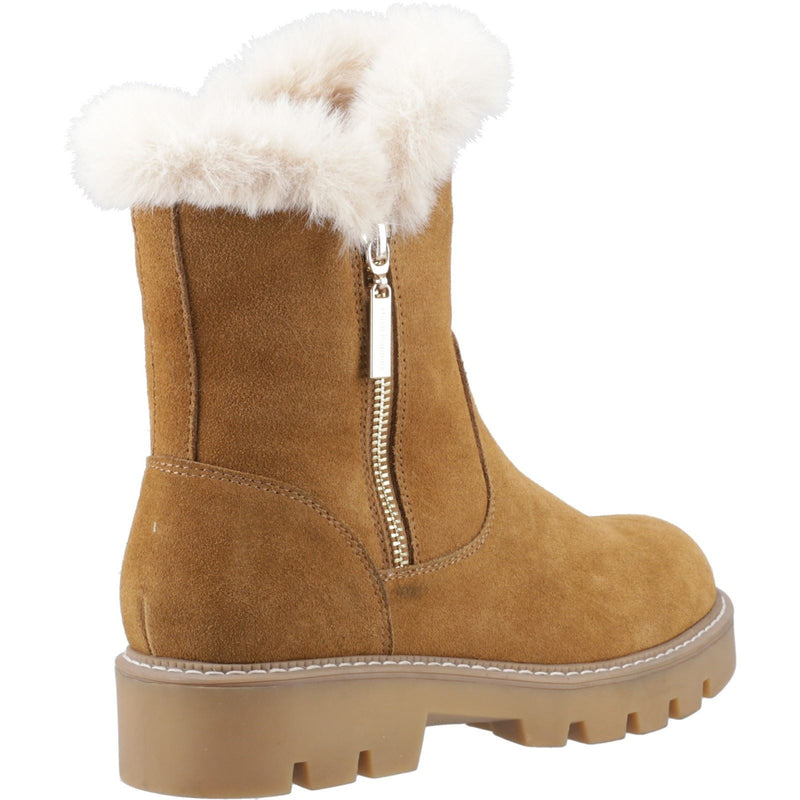 Hush Puppies Ambre Suede Women's Tan Winter Mid Calf Boots