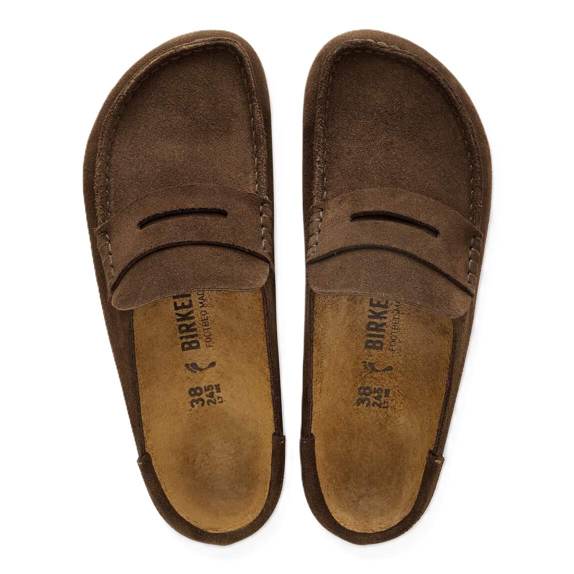 Birkenstock Naples Suede Carafe Regular Clogs