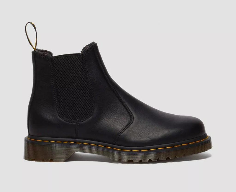 Dr. Martens 2976 WL Grizzly Leather Black Boots