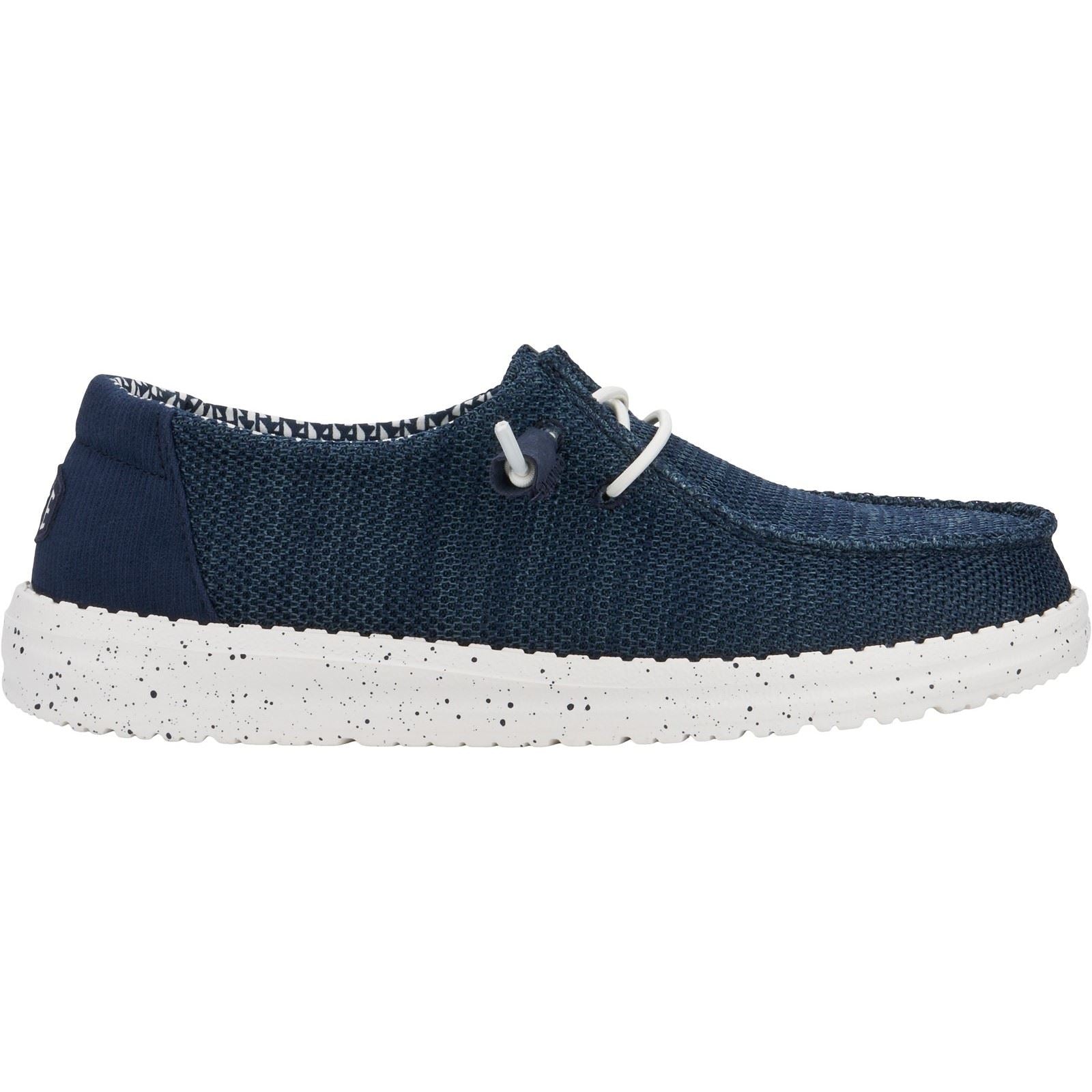 HEYDUDE Wendy Stretch Mesh Synthetic Women's Navy Loafers