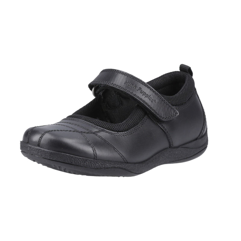 Hush Puppies Clara Junior Leather Girls's Black Shoes