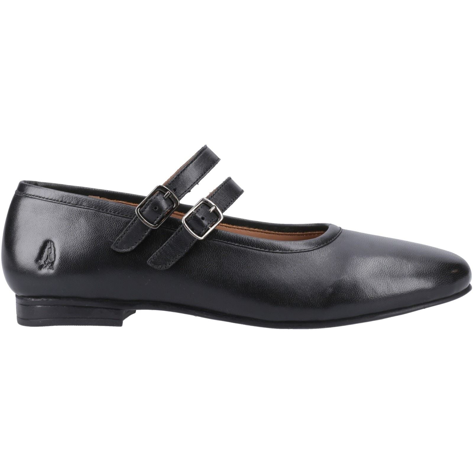 Hush Puppies Nancy Mary Jane Leather Women's Black Leather Shoes