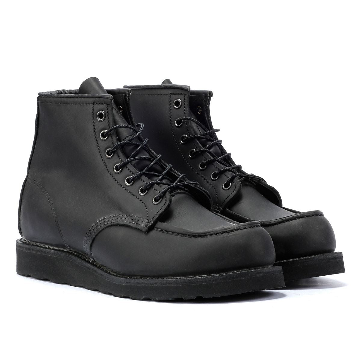 Red Wing Shoes 6 Inch Moc Classic Leather Men's Black Boots