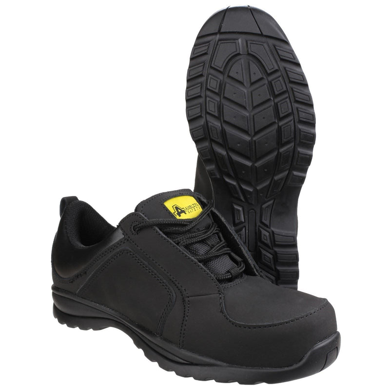 Amblers Safety FS59C Leather Women's Black Safety Trainers