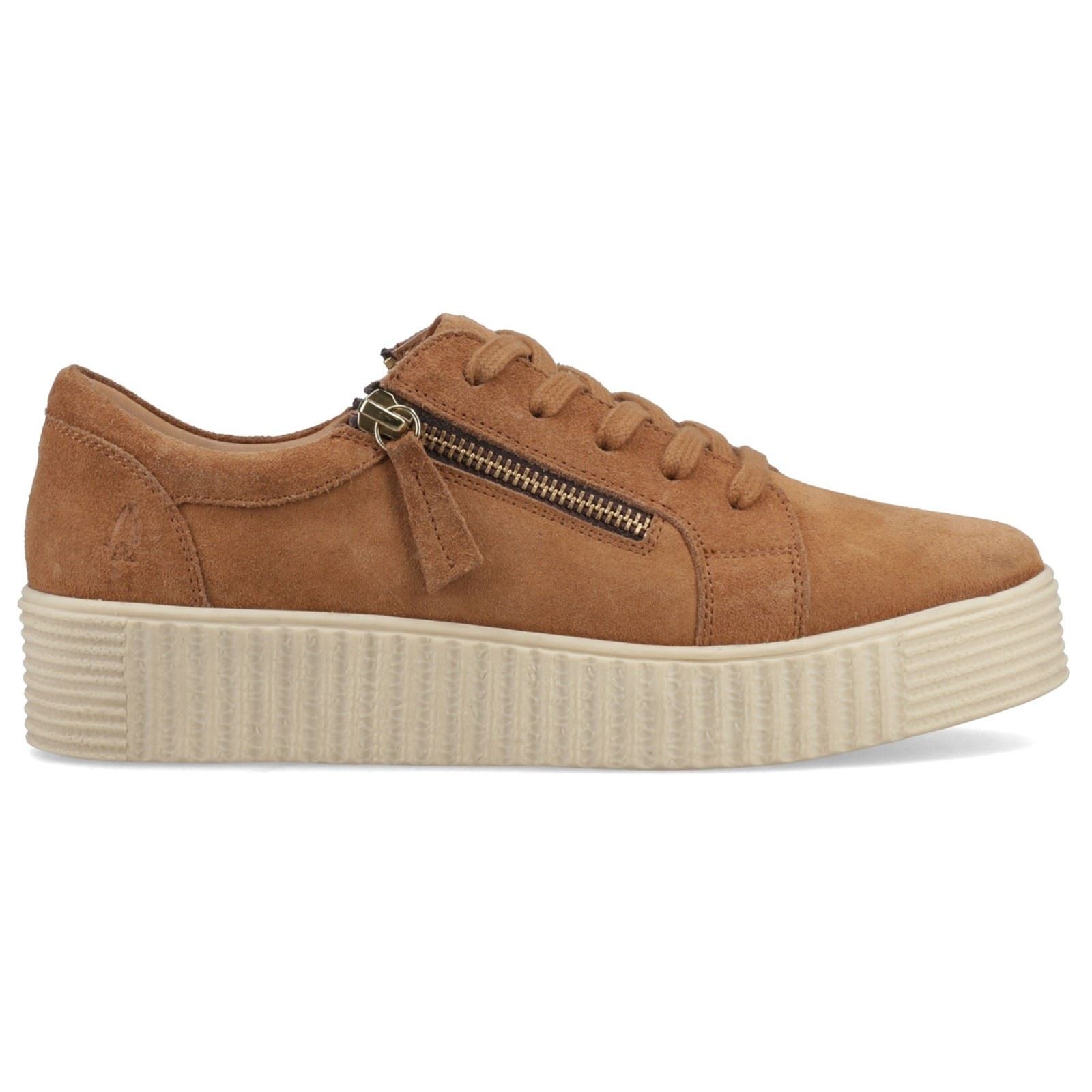 Hush Puppies Tara Suede Leather Women's Tan Trainers