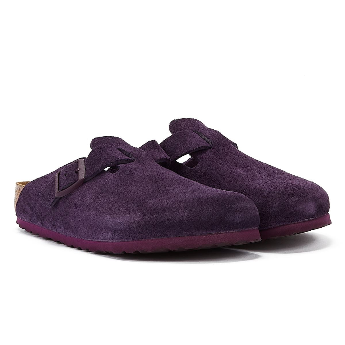 Birkenstock Boston Suede Purple Clogs Tower London.US