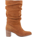 Hush Puppies Cosima Suede Women's Tan Heeled Knee High Boots