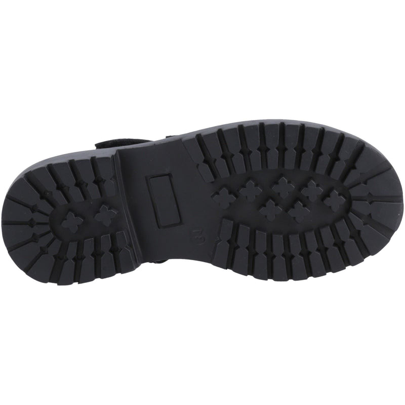 Hush Puppies Astrid Bow Leather Girls's Black Shoes