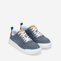 Cole Haan GrandPro Rally Canvas 100% Cotton Women's Chambray/Suede/Optic White Sneakers