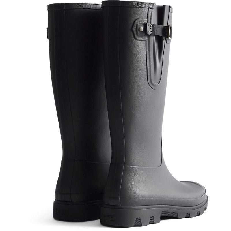 Hunter Downpour Adjustable Boot Rubber Men's Black Wellington Boots