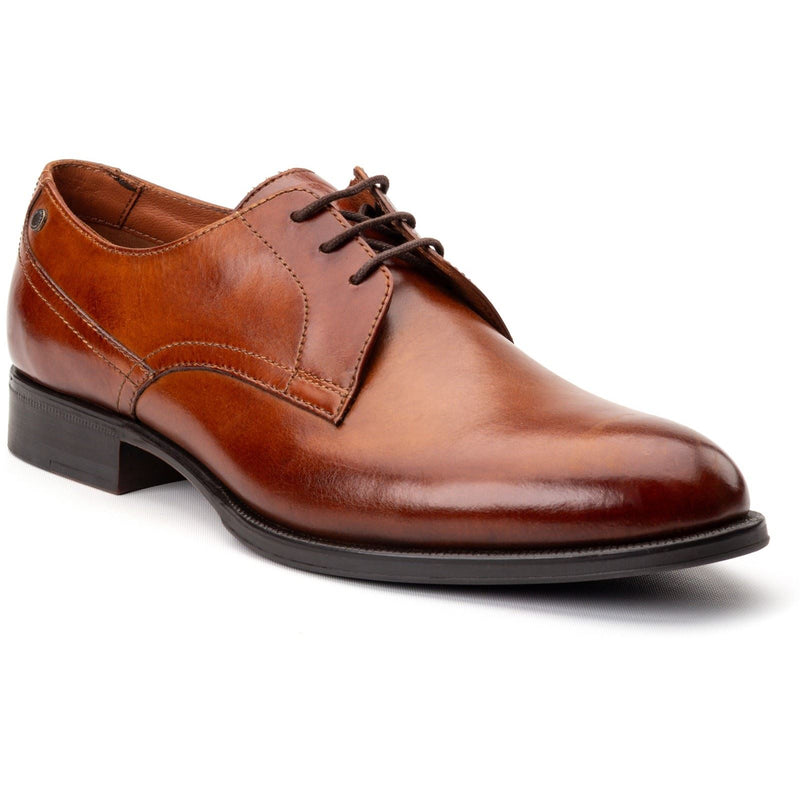Base London Edison Leather Men's Burnt Tan Lace-Up Shoes