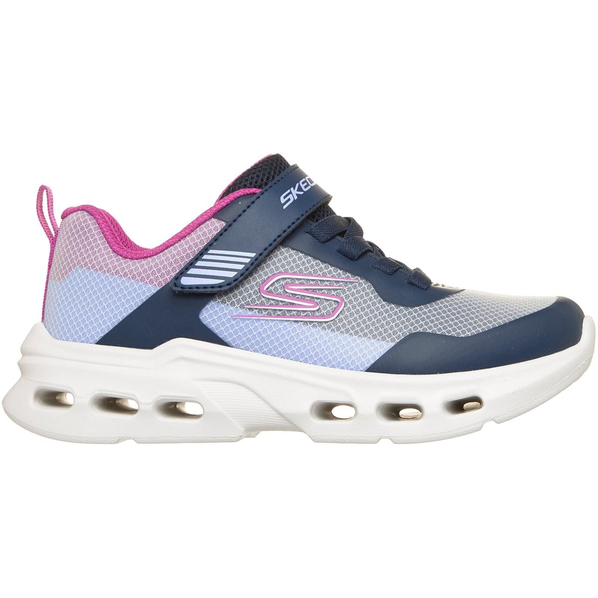 Skechers Glide-Step Drift Textile Girl's Navy/Multi Trainers