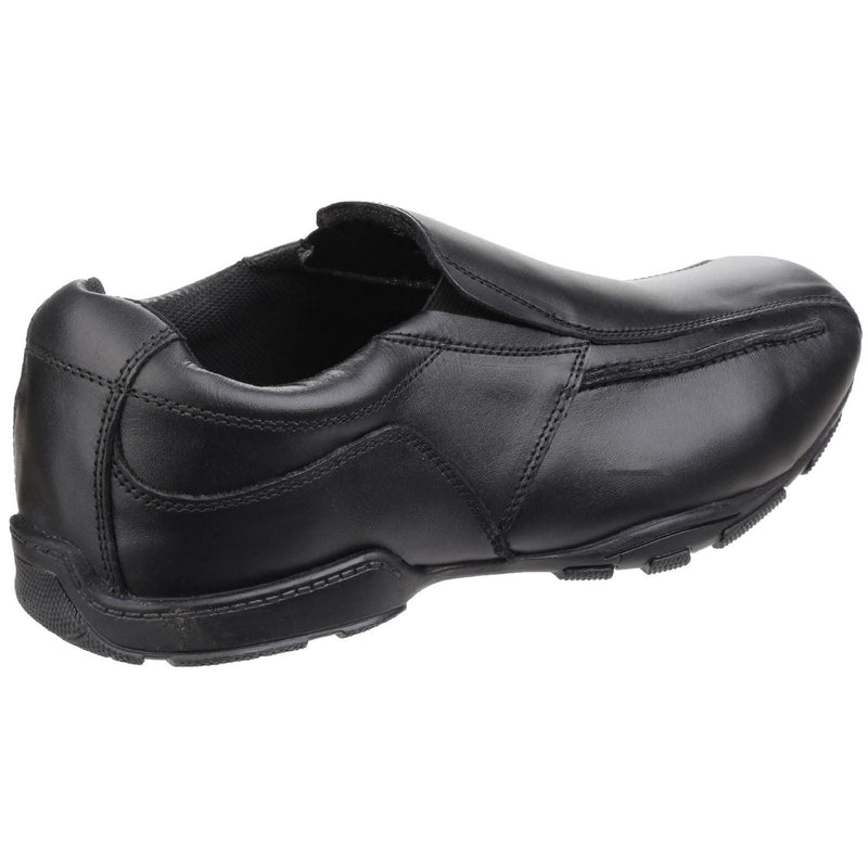 Hush Puppies Bespoke Youth Boys Black Leather Loafers