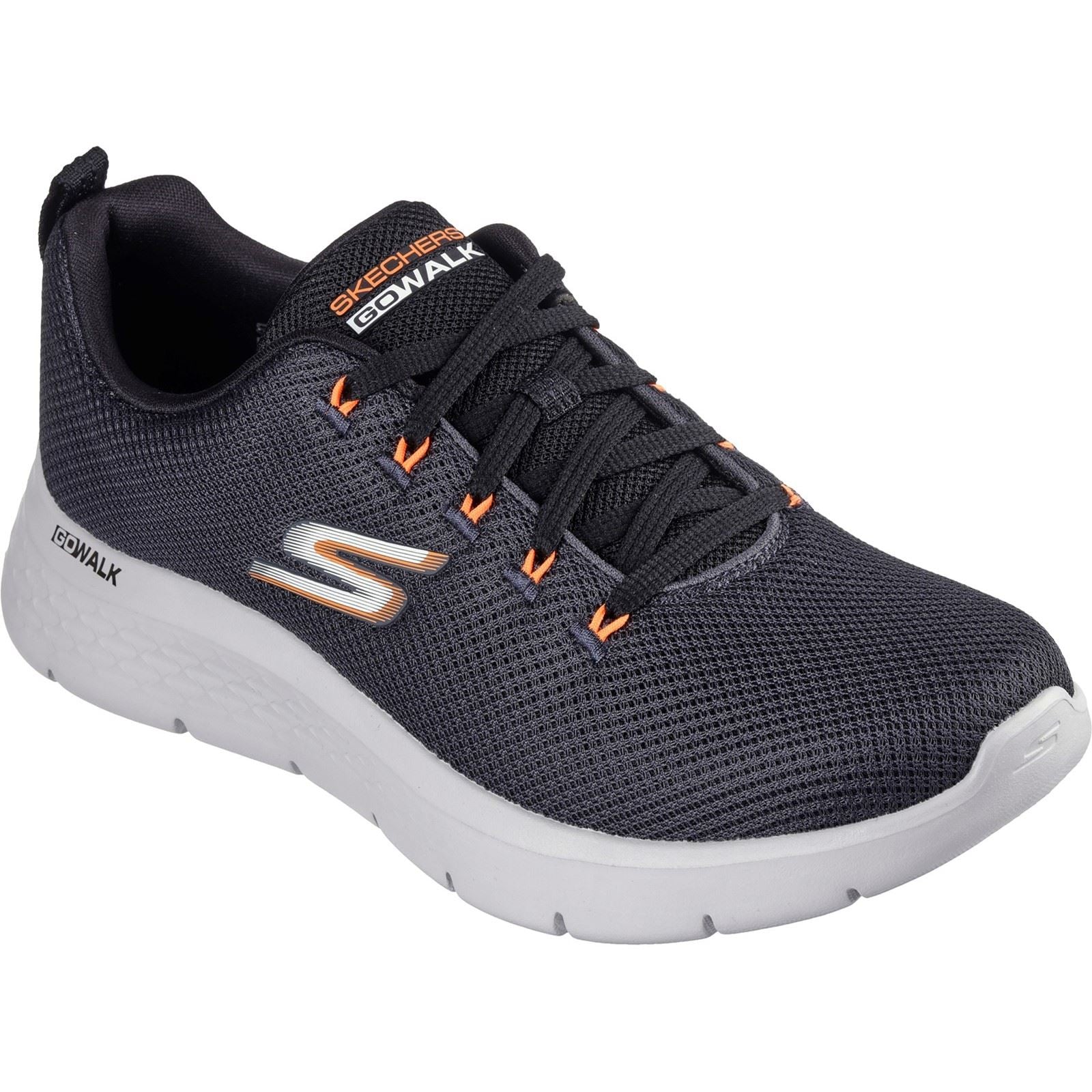 Skechers GO WALK Flex Vespid Textile Men's Charcoal/Black Sneakers