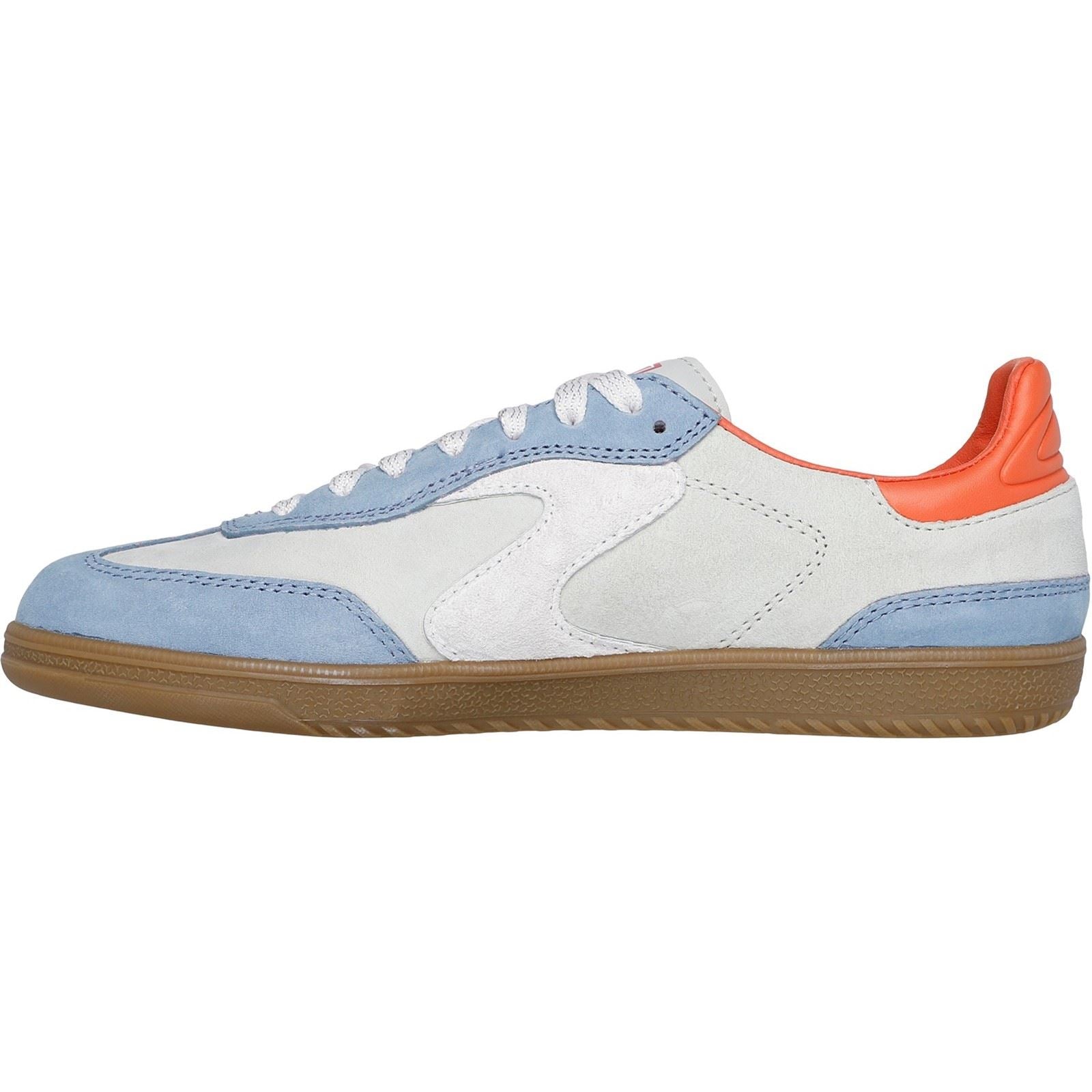 Skechers Hotshot For The Win Leather Women's Light Blue/Multi Sneakers