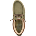 HEYDUDE Wally Mid GripR Canvas Men's Dusty Olive Boots