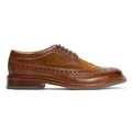Chapman & Moore Longwing Brogue Leather/Suede Men's Mahogany/Tobacco Shoes