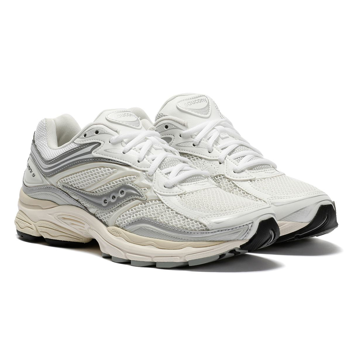 Saucony ProGrid Omni 9 White/Silver Sneakers