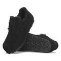 Birkenstock London Shearling Suede Women's Black Shoes