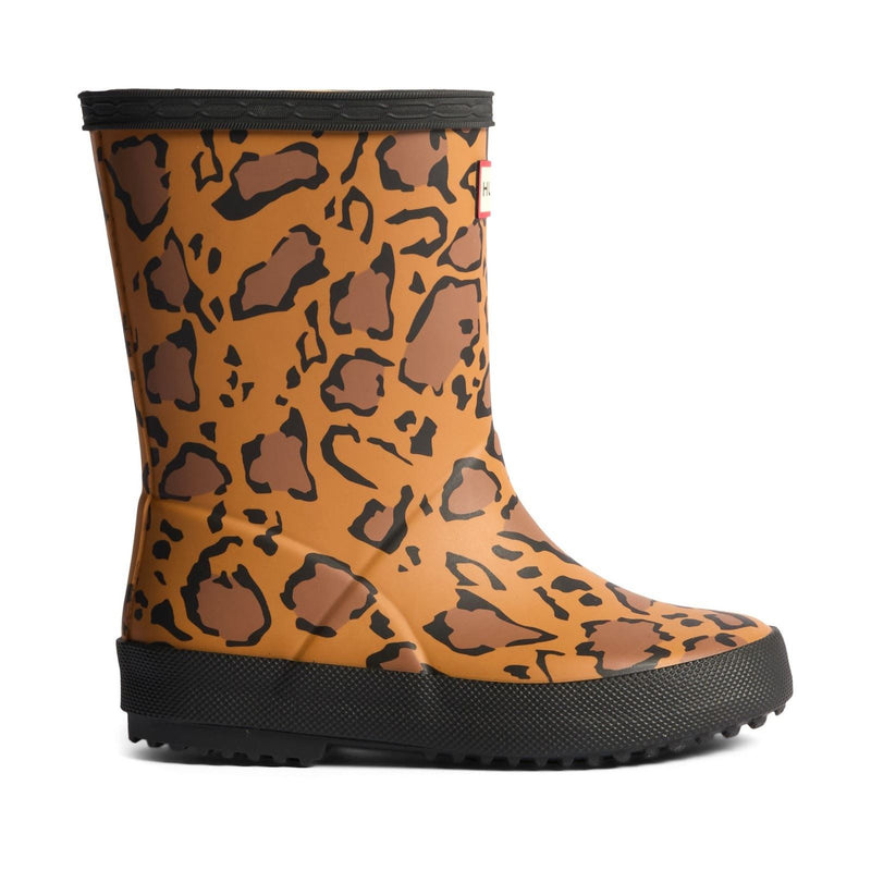 Hunter Kids First Boot Rubber Kid's Rich Tan/Saddle/Black Wellington Boots