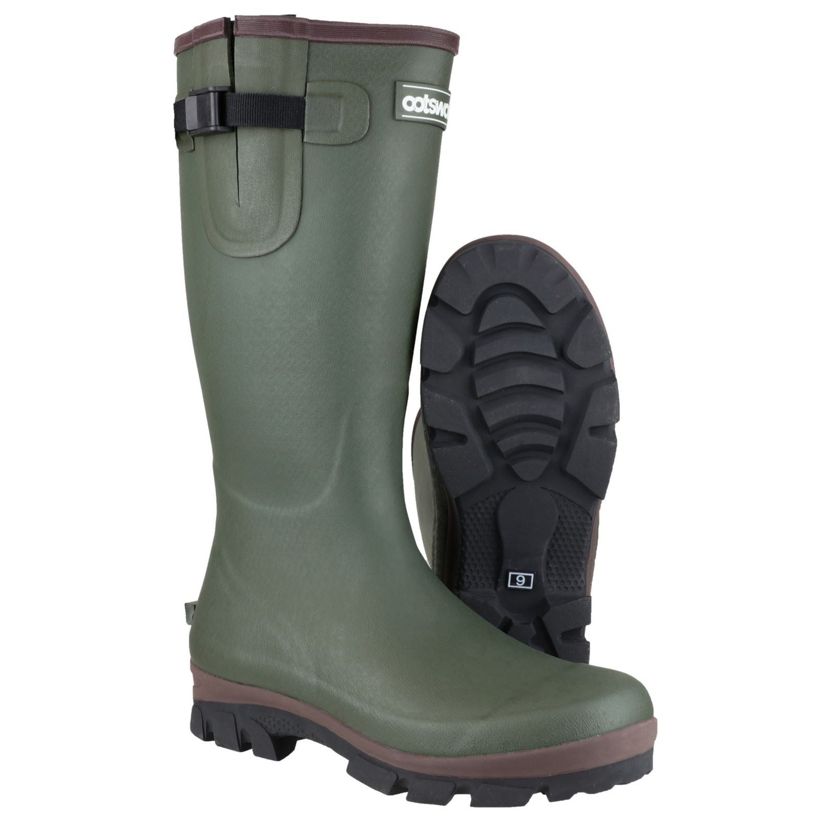 Cotswold Grange Synthetic Green Wellington Boots