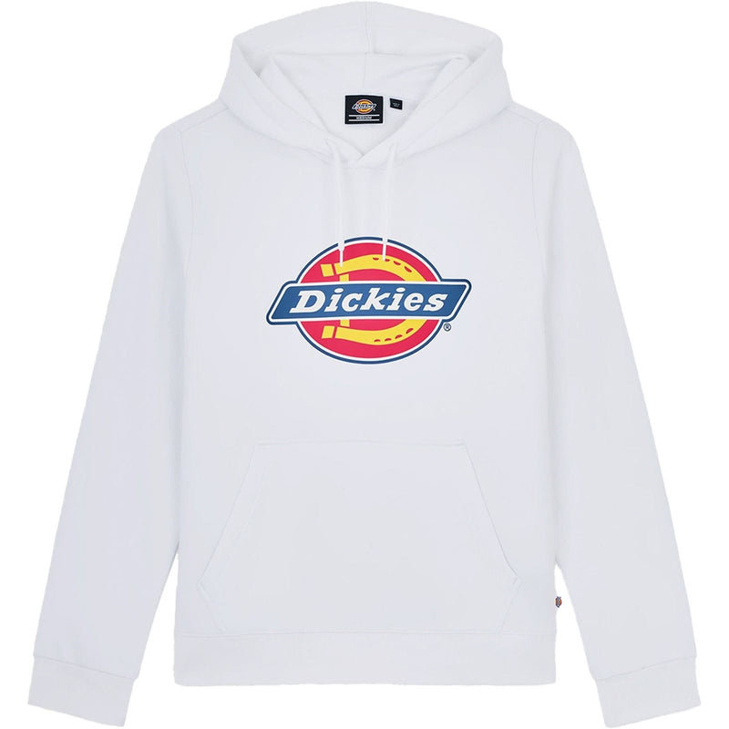 Dickies Icon Logo Polyester Unisex Adults White Hooded Sweatshirt