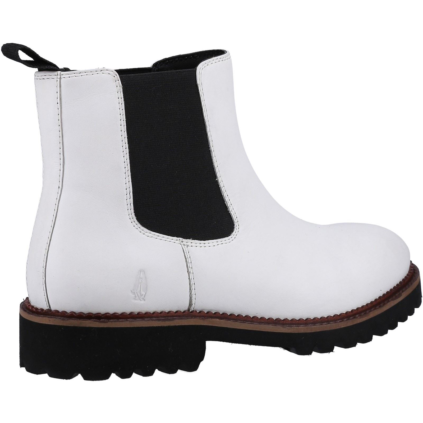 Hush Puppies Gwyneth Chelsea Suede Women's White Boots