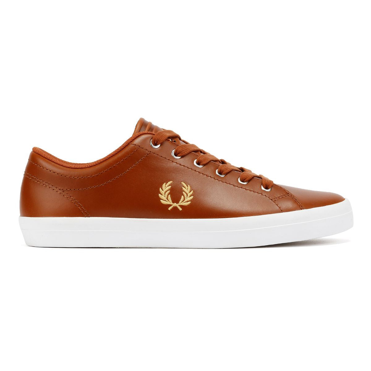 Fred Perry Baseline Leather Men's Tan/Champagne Sneakers