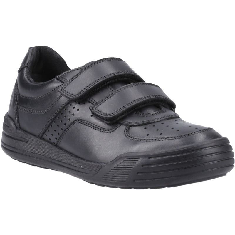 Hush Puppies Sully Leather Boys's Black Shoes