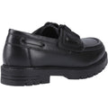 Hush Puppies Lucy Leather Girls's Black Boat Shoes