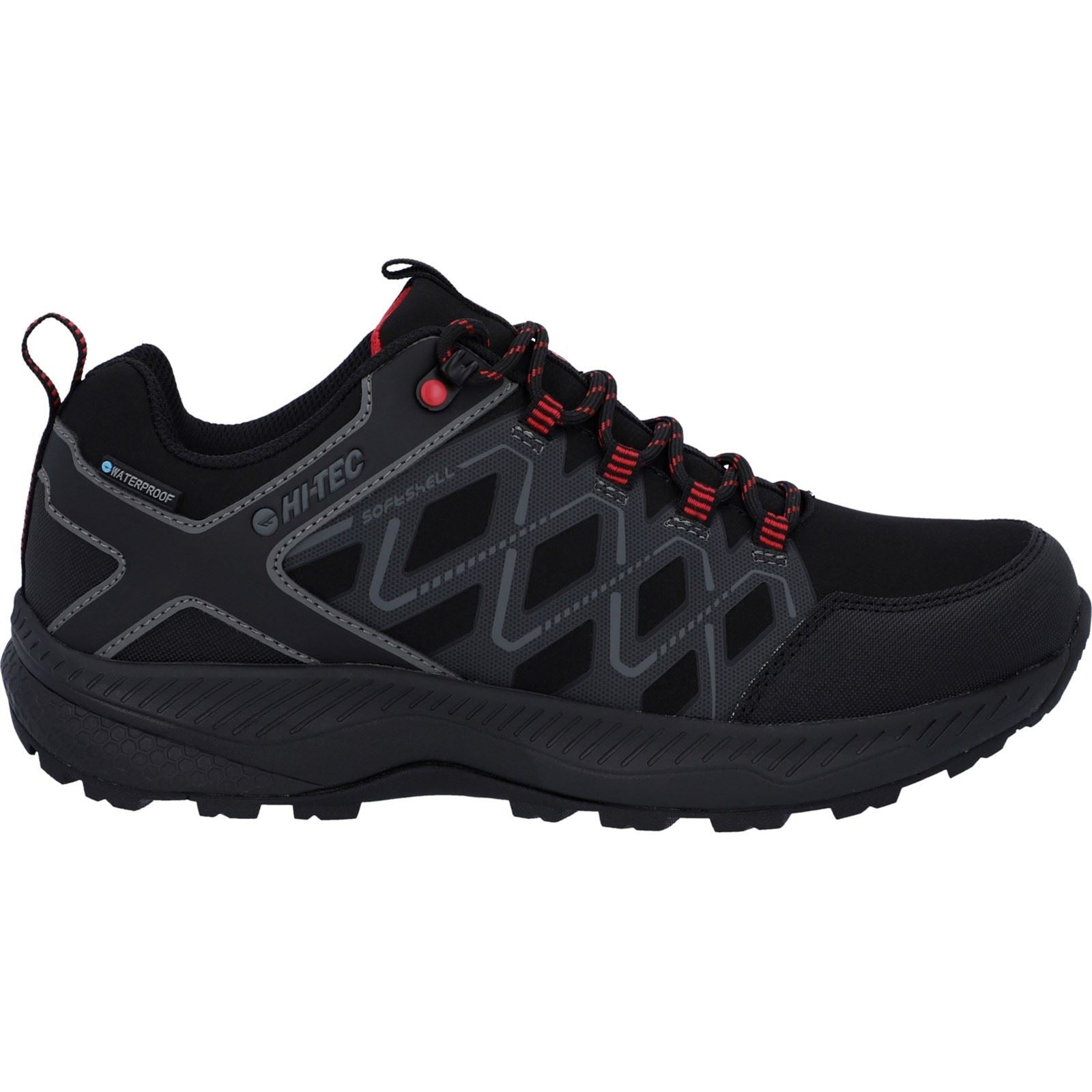 Hi-Tec Diamonde Low Polyester Men's Black/Castlerock Hiking Shoes