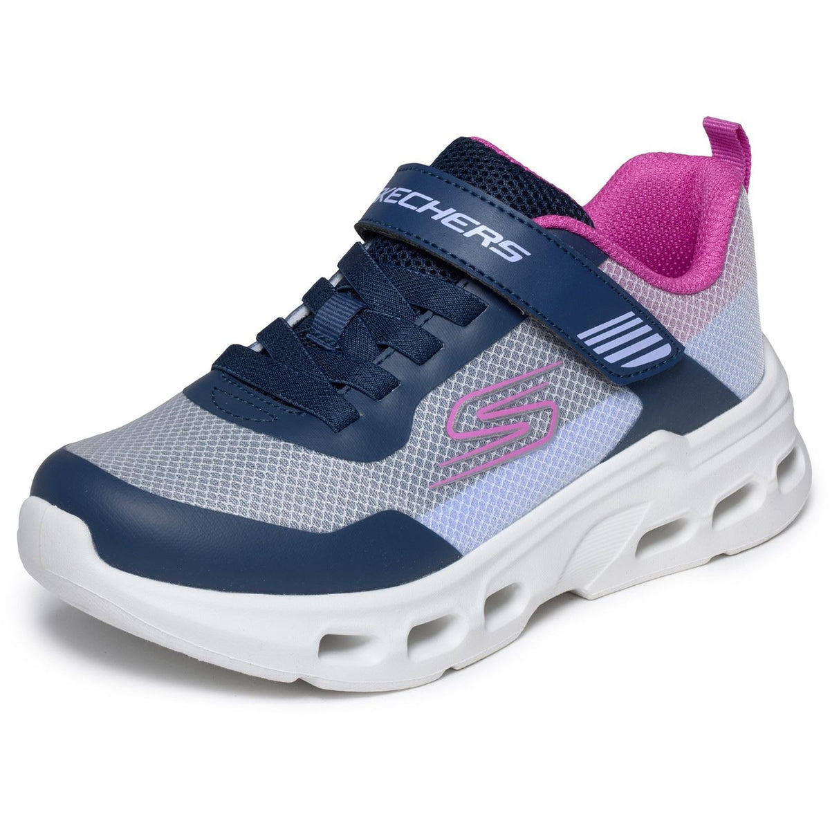 Skechers Glide-Step Drift Textile Girl's Navy/Multi Trainers