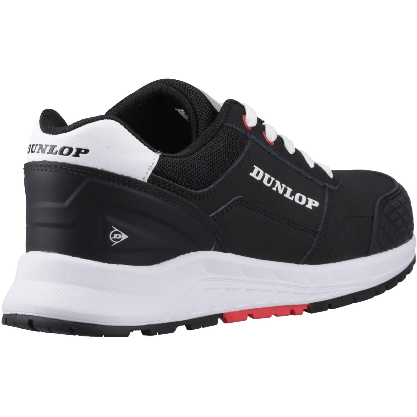 Dunlop Storm Nubuck Men's Black/White/Red Safety Shoes
