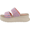HEYDUDE Delray Slide Surf Baja Synthetic Blend Women's Blue/Pink/Multi Sandals