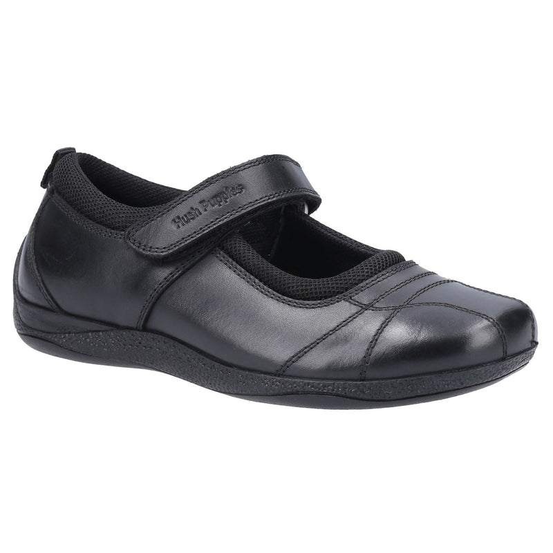 Hush Puppies Clara Junior Leather Girls's Black Shoes