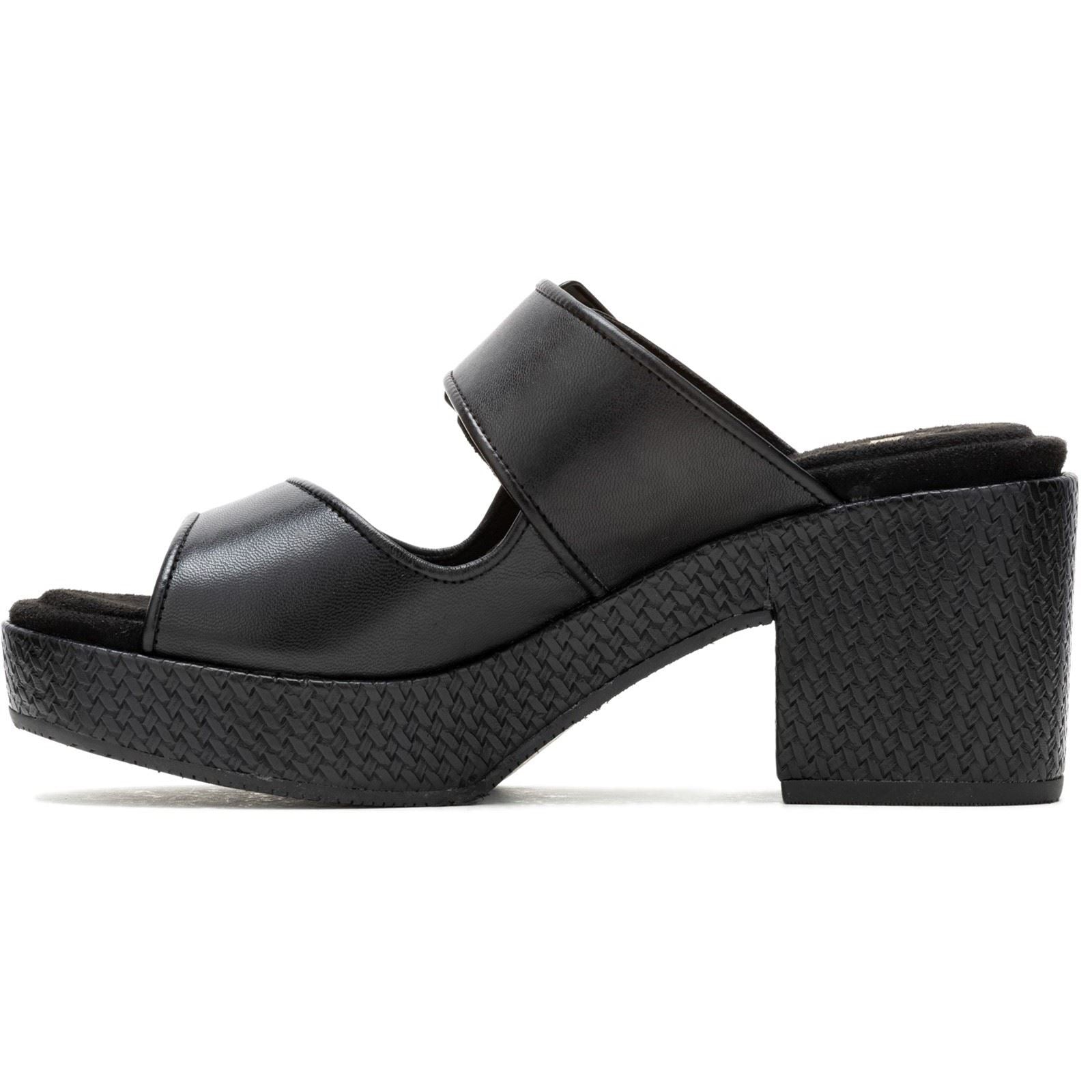 Hush Puppies Poppy Leather Women's Black Heels