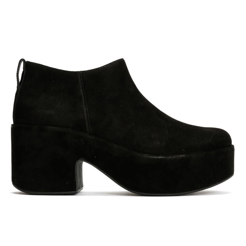 FitFlop Platfforms Heeled Short Suede Women's Black Boots