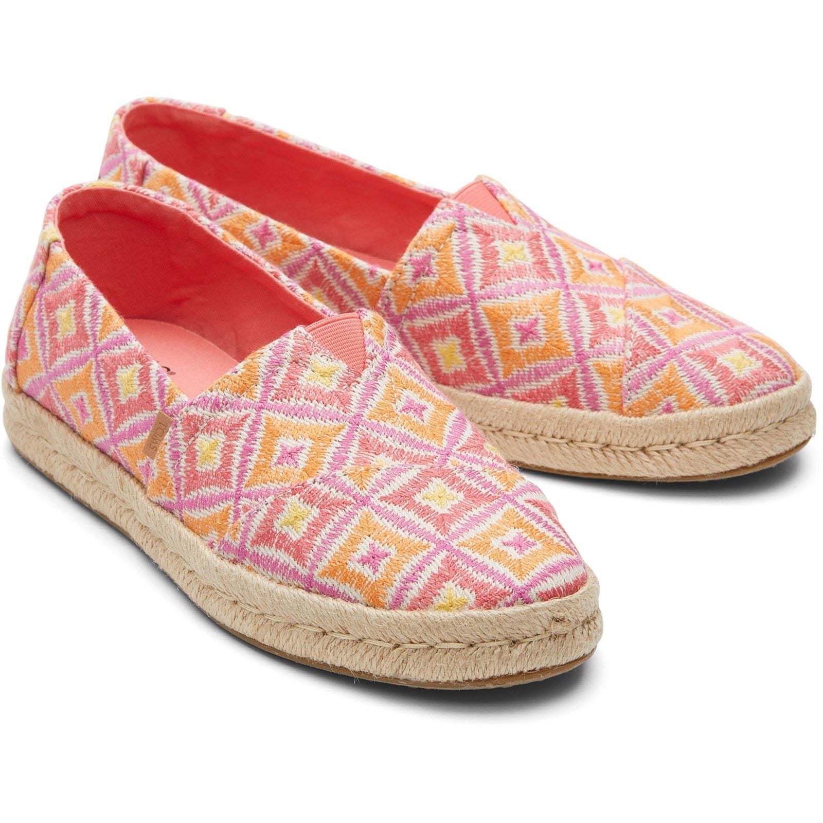 TOMS Alpargata Rope 2.0 Polyester Women's Shell Pink Espadrilles